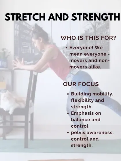 Who is this program for? Everyone. My focus is on building mobility and strength with an emphasis on pelvis awareness and control, which is beneficial for both dancers and non-movers looking to improve their physical health.