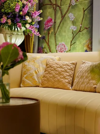 A duplicate of image 364, showing the elegant lounge seating and decor.