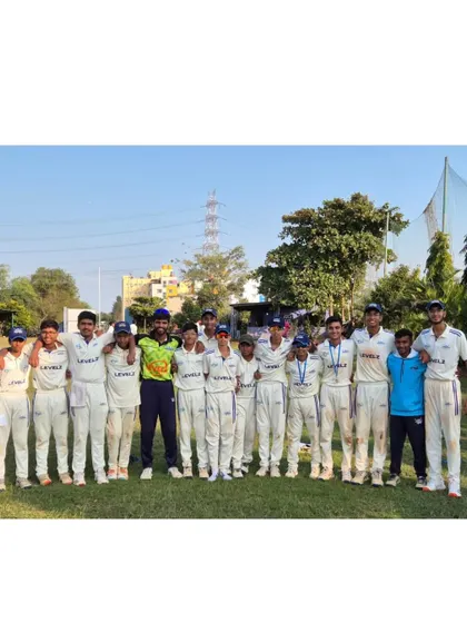 The Karnataka Youth CA team after their hard-fought knockout game in the KSCA U-14 league.