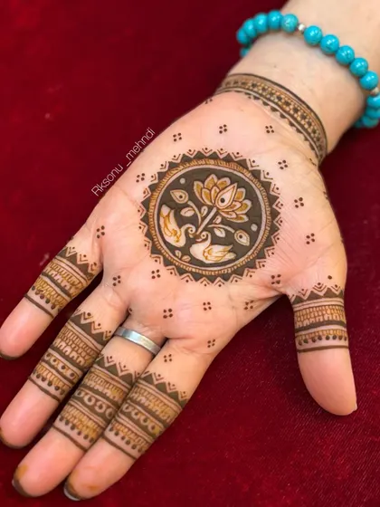 This collection showcases my love for minimalist mandalas and motifs. These designs are perfect for guests or anyone seeking a simple yet elegant touch of henna art.