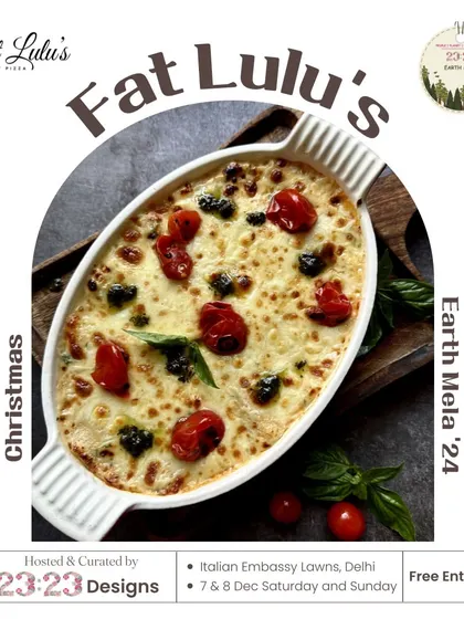I'm bringing my freshly baked lasagna to the Earth Mela. It's layered with cheese, sauce, and pasta for a truly comforting meal.