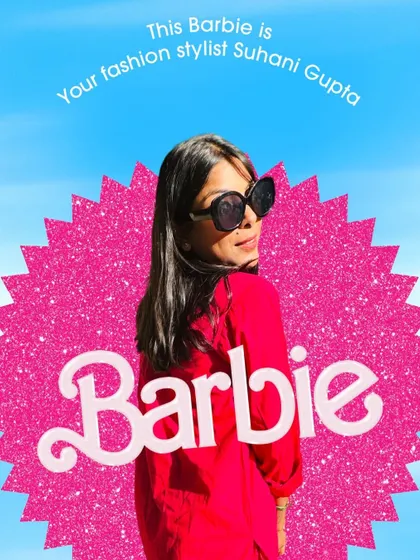 A fun, trendy post showing my personal brand. As your fashion stylist, I help you find your own unique "Barbie" style.