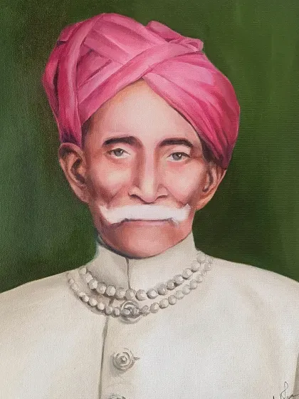 A portrait of a distinguished gentleman in a traditional turban. I focused on capturing his dignified expression and the texture of his clothing.