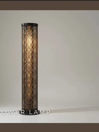 Tower lamps offer a modern and elegant way to provide soft, diffused light. Their vertical form makes a sculptural statement while creating a warm and inviting atmosphere, ideal for living rooms or hallways.
