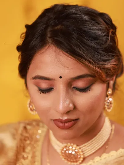 More examples from my portfolio of glamorous ethnic and festive makeup, showcasing a variety of styles, color palettes, and complete looks for different celebrations.