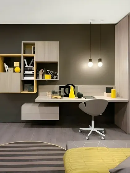 Our portfolio of study units showcases a variety of styles, from minimalist floating desks to large, built-in workstations. We design each space to be ergonomic, organized, and seamlessly integrated into the bedroom's overall aesthetic.