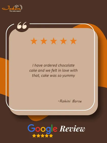 I have ordered chocolate cake and we felt in love with that." There is nothing better than hearing that our cakes create moments of love and yumminess.