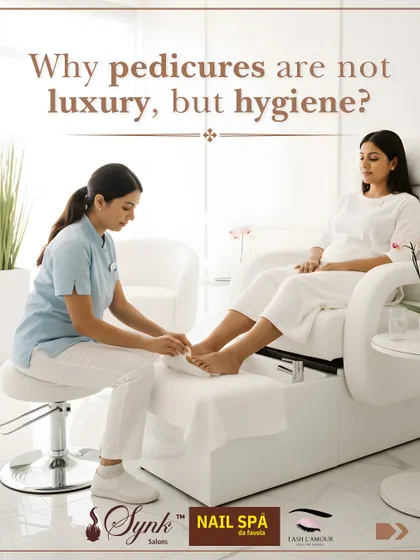 A pedicure is essential hygiene, not just a luxury. This shot captures the serene and professional environment where I provide meticulous foot care, ensuring your feet are healthy, relaxed, and beautifully groomed.