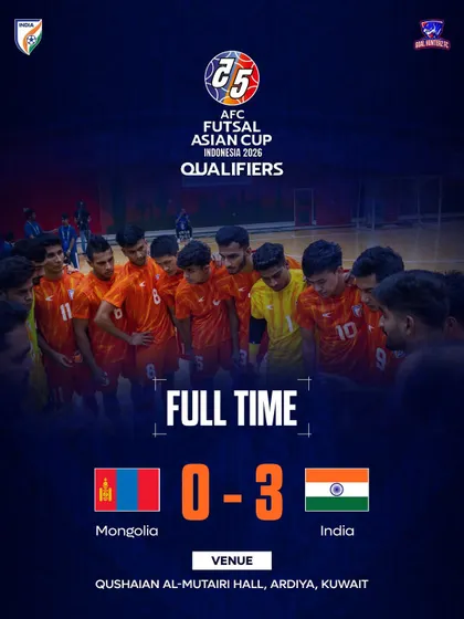 The result that made history. India secures its first win at the AFC Futsal Asian Cup Qualifiers with a 3-0 victory over Mongolia.
