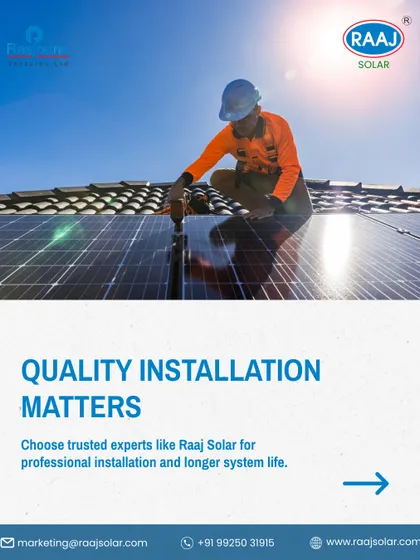 Quality installation matters for system longevity and performance. We work with trusted experts and EPC partners to ensure every project is installed professionally, maximizing the life of your solar system.