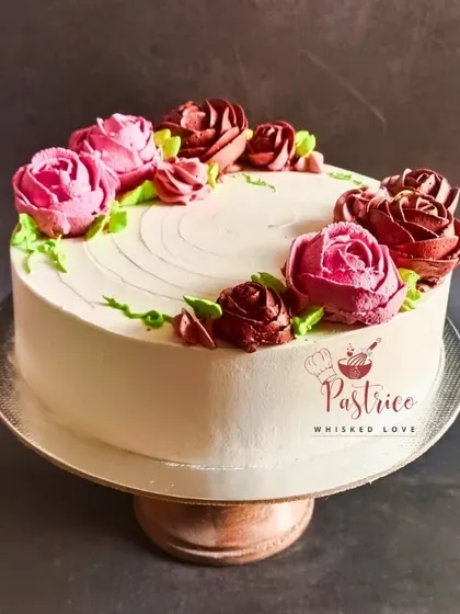 The elegant floral wreath cake, perfect for someone who appreciates classic beauty.