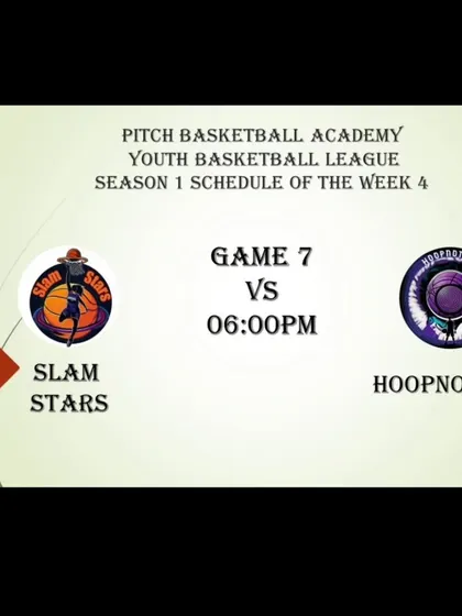 The schedule announcement for Game 7 of Season 1.