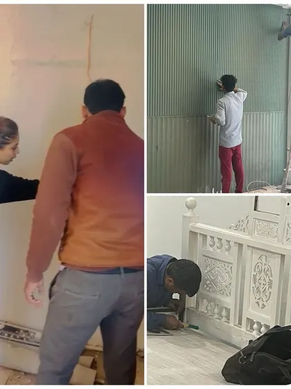 A collection of behind-the-scenes moments, from works in progress and site visits to before-and-after transformations. These visuals offer a transparent look at the dedication and detailed coordination involved in my end-to-end design service.