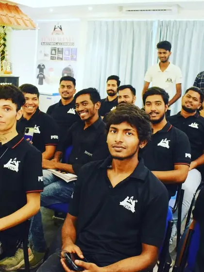Students in our Pune classroom, ready and eager to learn.