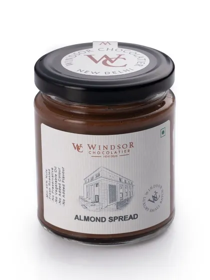 A jar of our smooth and creamy Almond Spread. We use fresh roasted almonds to create a rich, nutty flavor that is delicious right out of the jar or as an ingredient in your recipes.