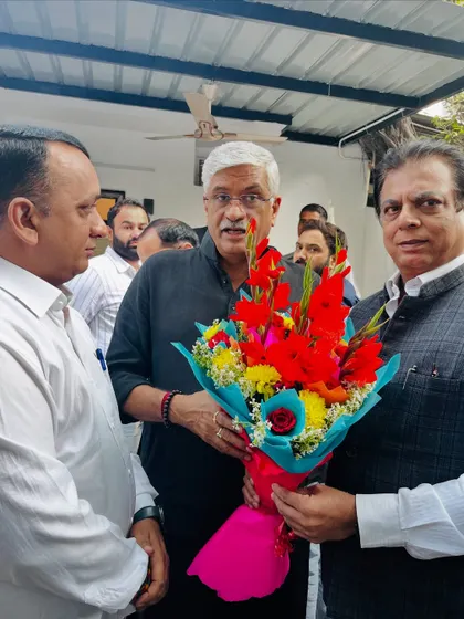 Meeting with the Hon’ble Union Minister of Culture and Tourism, Shri Gajendra Singh Shekhawat. His support as a former sportsman and promoter of sports is invaluable to our mission.