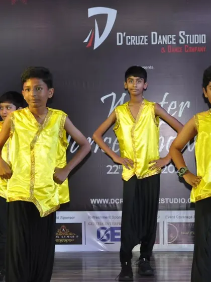 A strong pose from the teens batch dance performance at the Winter Showcase.