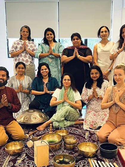 A beautiful group of women after a healing and connection workshop.