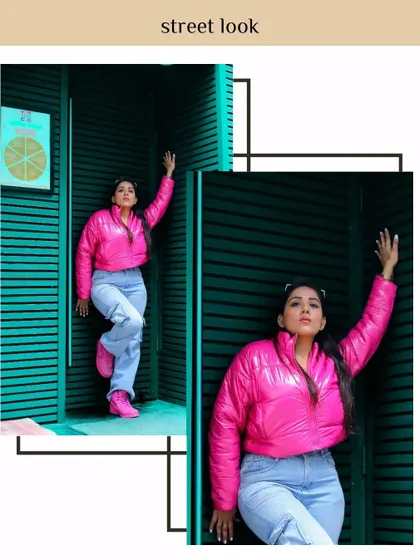 A clean, magazine-style layout for a street look. This type of editing gives the photos a professional, editorial quality, suitable for a brand lookbook or feature.