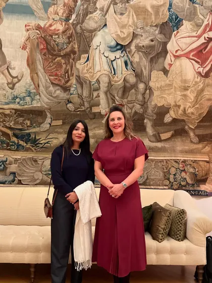 With Madame Angeles Bau, Ambassador of Spain to the US, at a Washington Foreign Law Society event. We discussed the expansion of international law to tackle transnational organized crime, including white-collar offenses and cybercrime that present complex jurisdictional challenges.