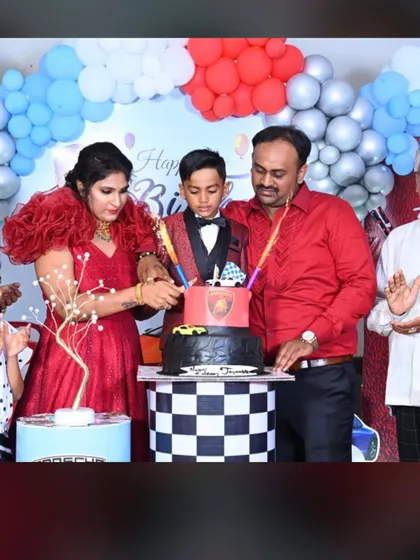 The family celebrating together. It's wonderful to see my designs being a part of such happy moments.