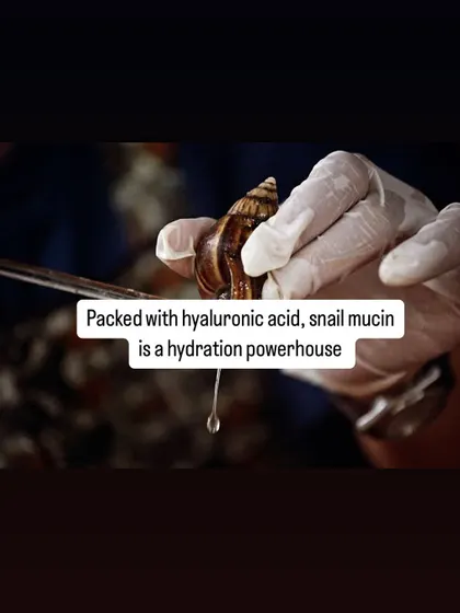 Snail mucin is a hydration powerhouse, packed with hyaluronic acid to help your skin retain moisture.