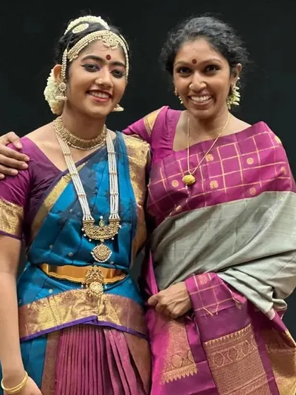 A lovely evening in Coimbatore where I was invited as the chief guest for a performance by Nethra Nithyashree, student of the talented Karuna Sagari. It's always inspiring to see the next generation of artists.