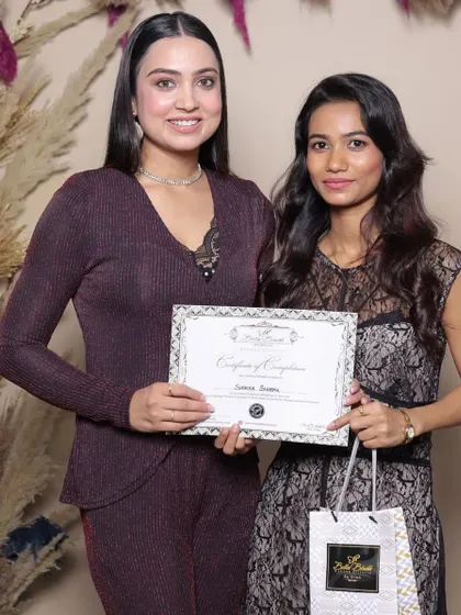 This student is now a certified makeup artist, ready to take on bridal and party makeup bookings.