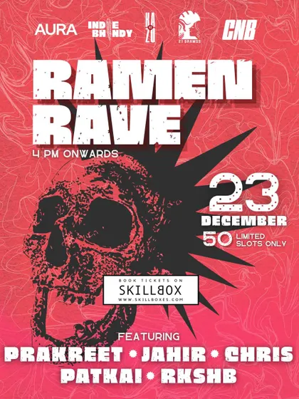 A 'Ramen Rave' Christmas event, a unique and edgy party for those looking for an alternative celebration.