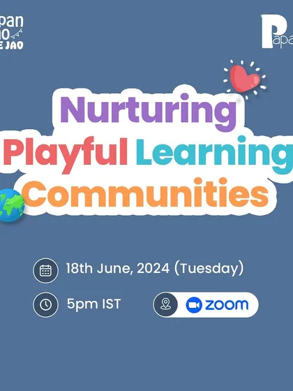Nurturing playful learning communities is at the heart of what we do. We collaborate with organizations like Bachpan Manao to share our approach with a wider audience of educators and parents.