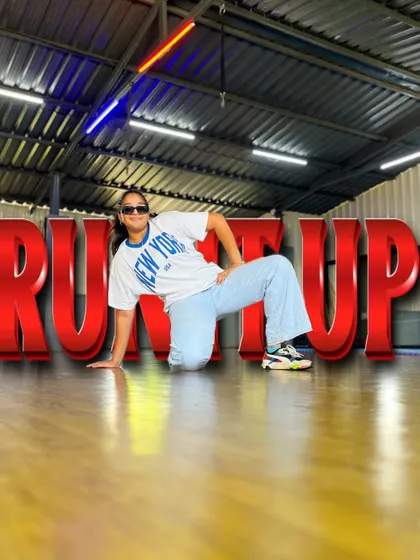 Capturing the attitude of our "Run It Up" street dance routine. This floor-work pose shows the blend of strength and style that makes our choreography stand out.