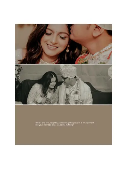 A collage of tender moments. A kiss on the forehead and a shared smile, captured in both color and classic black and white, preserving the memory forever.