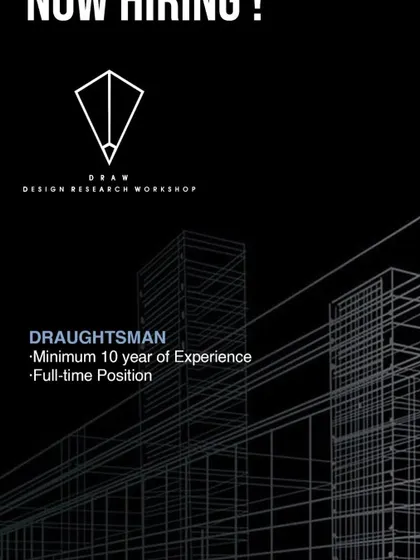 DRAW Design Research Workshop in Gurugram is hiring a Draughtsman.