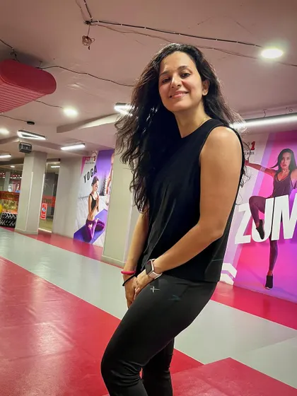 Feeling good after a great Zumba session.