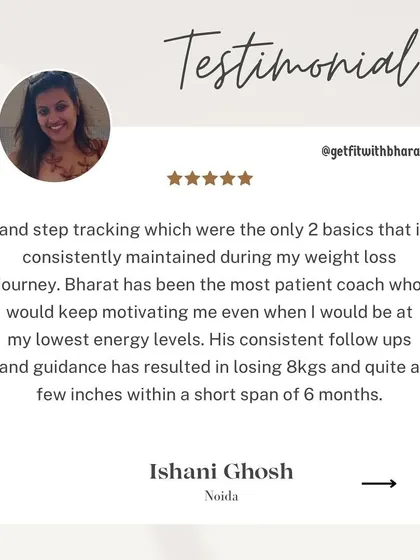 Ishani's feedback on my patience and consistent follow-ups means a lot. My job is to motivate you even at your lowest energy levels.