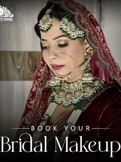This promotional shot highlights my specialty in bridal makeup. The focus is on creating a complete, polished look that makes every bride feel her absolute best.