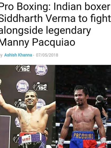 An article covering my fight alongside Manny Pacquiao. This was a huge milestone and shows the level of professional boxing I have been a part of.