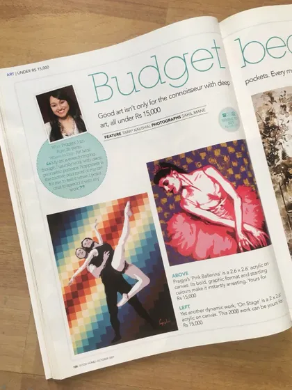 A throwback to 2009. I was featured as an upcoming promising artist in Good Homes Magazine. It's humbling to look back and see how far my artistic journey has come.