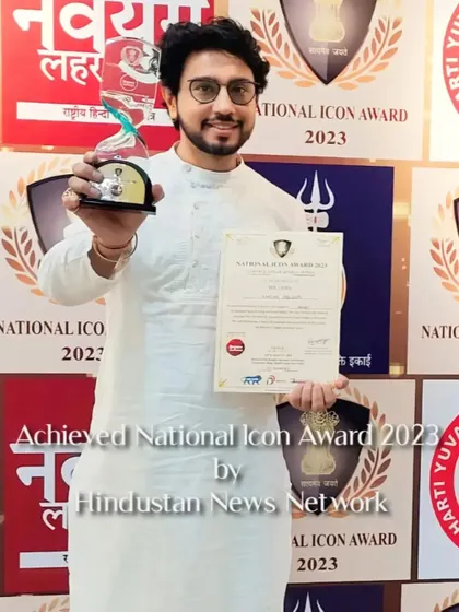 Another award, the National Icon Award 2023 from Hindustan News Network. I am truly humbled and grateful.