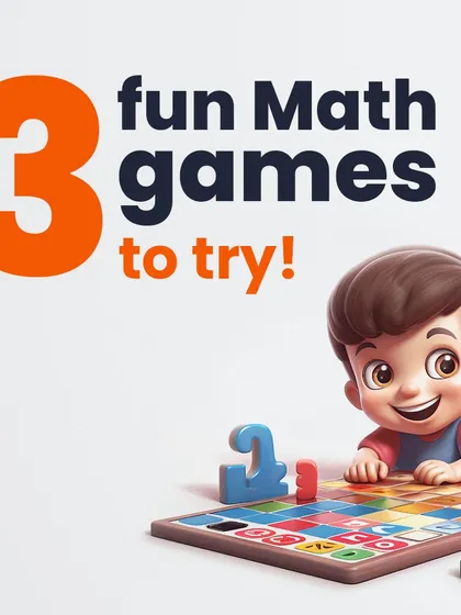 Here are three fun math games you can try at home. We believe that when learning is a blast, kids are more motivated to practice and improve.