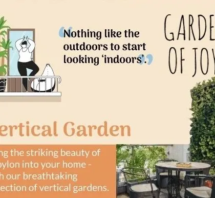 Bring the striking beauty of a vertical garden into your home. Whether live or artificial, a green wall creates a breathtaking focal point and a powerful connection to nature.