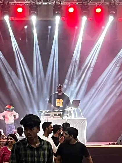 The spotlight's on and the crowd is ready. This was a huge event where the production value was just as important as the music.