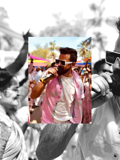 A creative shot capturing the energy of the Goa carnival. I love getting into the crowd and making sure everyone is part of the fun.