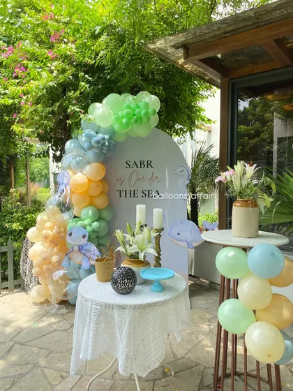 A duplicate image of the 'Under the Sea' party setup, showing the beautiful outdoor setting.