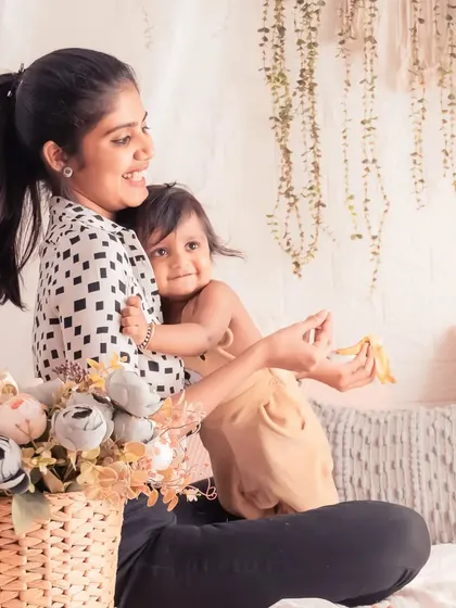 A sweet, warm hug between a mother and her child. These are the simple, heartfelt interactions that become treasured memories.