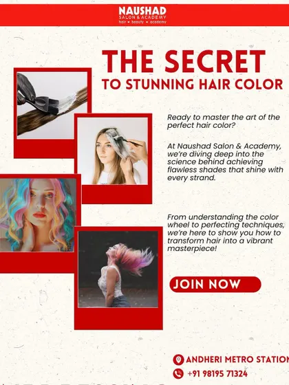 This graphic represents the secret to stunning hair color. At my academy, we dive deep into the science and art of color, from the color wheel to flawless application.
