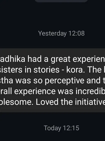 Praise for one of our chapter hosts. I empower other women to become community leaders and create their own safe spaces.