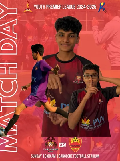 Match day alert for our U-15 YPL game against Roots Football School. We are ready for an action-packed game.