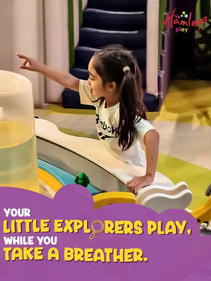 Your little explorers can play and discover new things while you take a breather. My Drop & Shop service makes it easy for everyone to have a great day.