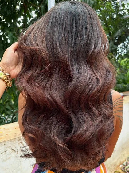 A close-up of the waves and color.